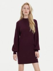 Vero Moda Sukienka dzianinowa Nancy 10249116 Fioletowy Loose Fit. Fioletowe sukienki damskie Vero Moda, bez wzorów, z dzianiny, bez ramiączek. Za 199.99 zł.