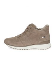 Caprice Skórzane sneakersy w kolorze jasnobrązowym rozmiar: 36. Brązowe obuwie sportowe damskie Caprice, z materiału, za kostkę, bez zapięcia. Za 287.95 zł.