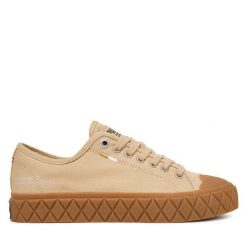 Trampki Palladium. Brązowe trampki damskie Palladium, bez wzorów, bez zapięcia. Za 379.99 zł.