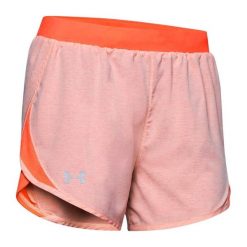 Krótkie spodenki dla kobiet Under Armour FLY BY SHORT. Brązowe obuwie sportowe damskie Under Armour, na fitness i siłownię. Za 79.99 zł.