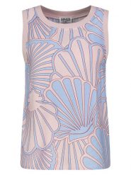 Sublevel Bluzka w kolorze jasnoróżowo-błękitnym rozmiar: M. Niebieskie bluzki damskie Sublevel, m, bez wzorów, bez kołnierzyka, bez ramiączek. Za 43.99 zł.