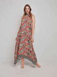 Gisela Sukienka w kolorze pomarańczowo-beżowym rozmiar: M. Pomarańczowe sukienki damskie gisela, bez wzorów, z wiskozy, bez ramiączek. Za 159.95 zł.