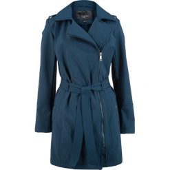 Kurtka softshell "biker", luźniejszy fason bonprix ciemnoniebieski. Niebieskie kurtki damskie bonprix, z softshellu. Za 189.99 zł.