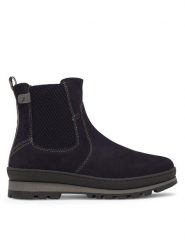 Go Soft Botki RST-BONA-01 Granatowy. Niebieskie botki damskie GO SOFT, z materiału, bez obcasa, na płaskiej podeszwie, bez zapięcia. Za 269.99 zł.
