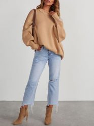 LA Angels Sweter w kolorze beżowym rozmiar: S. Brązowe swetry klasyczne damskie LA Angels, s, bez kołnierzyka. Za 205.93 zł.