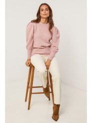 Soft Cashmere Sweter w kolorze jasnoróżowym rozmiar: 34/36. Różowe swetry klasyczne damskie Soft Cashmere, z kaszmiru, bez kołnierzyka. Za 167.45 zł.