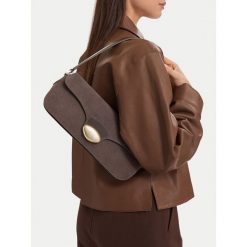 Torebka GINO ROSSI. Szare torebki klasyczne damskie Gino Rossi, bez dodatków. Za 349.99 zł.