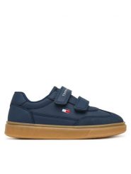 Tommy Hilfiger Sneakersy Low Cut Velcro Sneaker T1X9-35219-1269 S Granatowy. Niebieskie buty sportowe chłopięce Tommy Hilfiger, ze skóry, bez zapięcia. Za 359.99 zł.