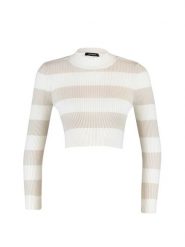 Trendyol Sweter w kolorze kremowym rozmiar: S. Brązowe swetry klasyczne damskie Trendyol, s, bez kołnierzyka. Za 44.30 zł.