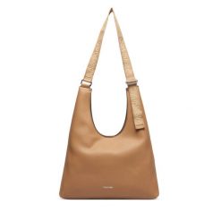 Torebka Calvin Klein. Brązowe torebki klasyczne damskie Calvin Klein, bez dodatków. Za 569.99 zł.
