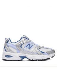 New Balance Sneakersy U53052N Srebrny. Szare obuwie sportowe damskie New Balance, z meshu, bez zapięcia. Za 529.99 zł.
