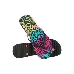 Japonki basenowe damskie aqua-sport fluo. Czarne klapki damskie AQUA-SPORT, bez wzorów, bez obcasa, bez zapięcia. Za 35.00 zł.