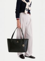 Beverly Hills Polo Club Torebka CEO-BHPC-L-013-10 Czarny. Czarne shopper bag Beverly Hills Polo Club, bez wzorów, ze skóry, bez dodatków. Za 219.99 zł.