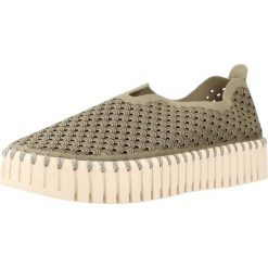 Buty ILSE JACOBSEN TULIP3373 Zielony. Zielone obuwie trekkingowe damskie Ilse Jacobsen, ze skóry, bez zapięcia. Za 314.99 zł.