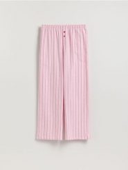 Spodnie od piżamy - różowy. Czerwone piżamy damskie Reserved, bez wzorów, z bawełny, bez ramiączek. Za 79.99 zł.