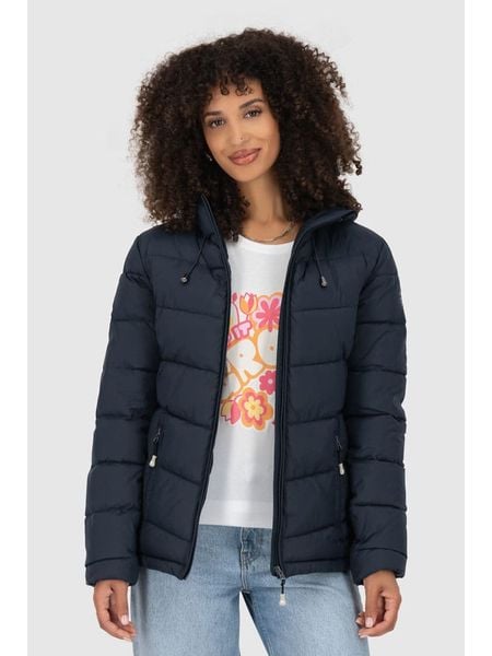 Alife and kickin Kurtka pikowana "Liraz" w kolorze granatowym rozmiar: S. Niebieskie kurtki damskie Alife and Kickin, s, bez wzorów, bez kaptura. Za 205.45 zł.