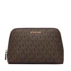 Kosmetyczka MICHAEL Michael Kors. Brązowe kosmetyczki damskie MICHAEL Michael Kors, bez wzorów. Za 339.99 zł.