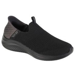 Buty sportowe Sneakersy damskie, Skechers Ultra Flex 3.0 Smooth Step Slip-ins. Czarne obuwie sportowe casual damskie Skechers, bez zapięcia. Za 349.99 zł.