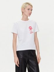 HUGO T-Shirt Destrel_2 50544897 Biały Relaxed Fit. Białe t-shirty damskie Hugo, l, bez wzorów, z bawełny, bez kołnierzyka. Za 179.99 zł.