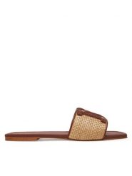Marciano Guess Klapki 5GGZ39 7329A Brązowy. Brązowe klapki damskie Marciano Guess, z aplikacjami, ze skóry, bez obcasa, bez zapięcia. Za 609.99 zł.