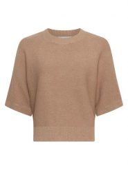 MOSS COPENHAGEN Sweter "Thamira" w kolorze karmelowym rozmiar: M/L. Brązowe swetry klasyczne damskie Moss Copenhagen, l, bez kołnierzyka. Za 166.10 zł.