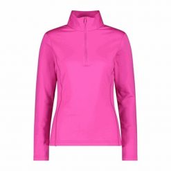 Bluza damska turystyczna CMP 38E1596. Czerwone bluzy damskie CMP, xl, bez wzorów, bez kaptura. W wyprzedaży za 230.99 zł.