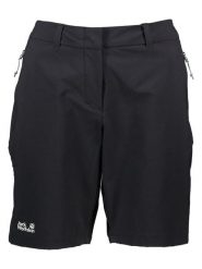 Jack Wolfskin Szorty funkcyjne "Hikeout" w kolorze czarnym rozmiar: 40. Czarne spodenki sportowe damskie Jack Wolfskin, bez wzorów, outdoorowe. Za 210.32 zł.