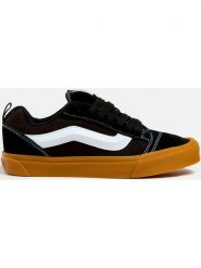 Vans Skórzane sneakersy "Knu Skool" w kolorze czarnym rozmiar: 45. Czarne obuwie sportowe damskie Vans, bez zapięcia. Za 277.36 zł.