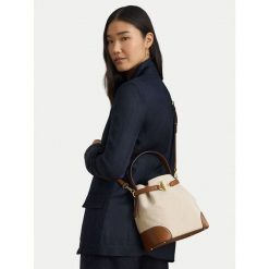 Torebka LAUREN RALPH LAUREN. Brązowe torebki klasyczne damskie Lauren Ralph Lauren, bez dodatków. Za 1,698.99 zł.