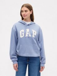 GAP Bluza w kolorze błękitnym rozmiar: L. Niebieskie bluzy damskie GAP, l, bez wzorów, z kapturem. Za 113.63 zł.