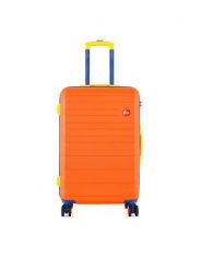 Semi Line Walizka średnia T5843-2 Pomarańczowy. Brązowe walizki Semi-line, bez wzorów, z tworzywa sztucznego, średnie. Za 239.99 zł.