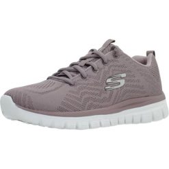 Buty do chodzenia damskie Skechers Gracefulget Connected. Fioletowe obuwie sportowe damskie Skechers, z materiału, bez zapięcia, trekkingowe. W wyprzedaży za 256.55 zł.