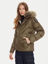 Blauer Kurtka puchowa 24WBLDC03051 Brązowy Regular Fit. Brązowe kurtki damskie Blauer, xs, bez wzorów, z puchu, bez kaptura. Za 1,819.00 zł.