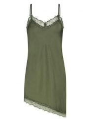 Sublevel Sukienka w kolorze khaki rozmiar: M/L. Brązowe sukienki damskie Sublevel, bez wzorów, z koronki, bez ramiączek. Za 104.99 zł.