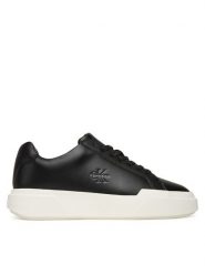 Calvin Klein Sneakersy Chunky Cupsole Laceup Lth Wn YW0YW01947 Czarny. Czarne obuwie sportowe damskie Calvin Klein, ze skóry, bez zapięcia. Za 529.99 zł.