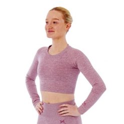 Xtreme Sportswear Crop Damski top sportowy z długim rękawem Różowy. Czerwone koszulki sportowe damskie XTREME SOCKSWEAR, m, bez wzorów, bez ramiączek, na fitness i siłownię. Za 142.99 zł.