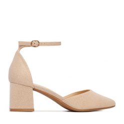 Czółenka JENNY. Brązowe czółenka damskie Jenny, bez wzorów, bez obcasa. Za 129.99 zł.