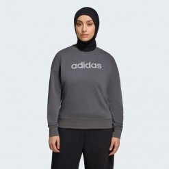 Bluza fitness damska ADIDAS. Szare bluzy damskie Adidas, m, bez wzorów, z materiału, bez kaptura. Za 179.99 zł.