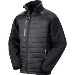 Kurtka Result Softshell Rembourrée Black Compass. Czarne kurtki damskie RESULT, m, bez wzorów, z poliesteru, bez kaptura. Za 201.45 zł.