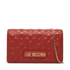 Torebka LOVE MOSCHINO. Czerwone torebki wieczorowe damskie Love Moschino, bez wzorów, bez dodatków. Za 639.99 zł.
