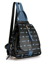 Lucky Bees Plecak w kolorze granatowo-czarnym - 30 x 35 x 13 cm rozmiar: onesize. Czarne plecaki Lucky Bees, bez wzorów, z materiału. Za 125.45 zł.