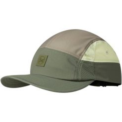 Czapka z daszkiem BUFF 5 PANEL GO CAP DOMUS APRICOT. Zielone czapki z daszkiem damskie Buff, bez wzorów. Za 125.99 zł.