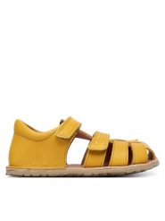 Froddo Sandały Barefoot Flexy F G3150283-5 S Żółty. Żółte sandały chłopięce Froddo, ze skóry, bez zapięcia. Za 359.99 zł.