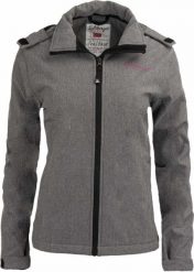 Damska kurtka softshell Spitsbergen Norway Mela Grey. Szare kurtki damskie Erima, m, bez wzorów, z materiału. Za 254.99 zł.