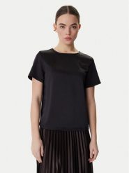 Weekend Max Mara Bluzka Zona 2615941011 Czarny Relaxed Fit. Czarne bluzki damskie Weekend Max Mara, xxl, bez wzorów, z syntetyku, bez kołnierzyka, bez ramiączek. Za 449.99 zł.