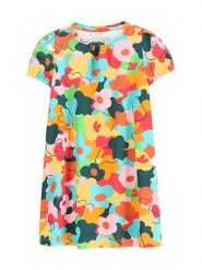 Coccodrillo Sukienka codzienna WC5129201MGK Kolorowy Regular Fit. Sukienki dziewczęce COCCODRILLO, bez wzorów, z bawełny, bez ramiączek, proste. Za 49.99 zł.