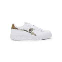 Trampki damskie DIADORA GAME P STEP REPTILE. Białe trampki damskie Diadora, bez wzorów, z materiału, bez zapięcia. Za 119.99 zł.