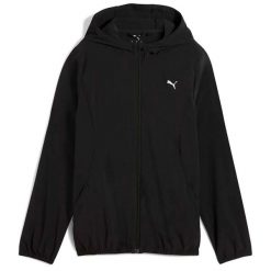 Puma Run Velocity Tkana Kurtka W Damskie. Czarne kurtki sportowe damskie Puma, s, bez wzorów, bez kaptura. Za 179.99 zł.