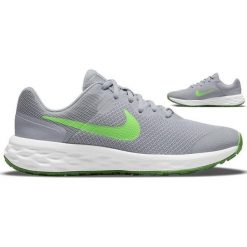 Buty do biegania damskie Nike Revolution 6. Szare obuwie sportowe damskie Nike, bez zapięcia, do biegania, Nike Revolution. W wyprzedaży za 311.50 zł.