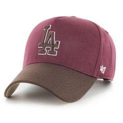Brand `47 czapka z daszkiem MLB Los Angeles Dodgers bordowa. Czerwone czapki z daszkiem damskie 47 Brand, bez wzorów, z bawełny. Za 179.00 zł.